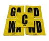 KPI Netball Bib Patch Set Yellow